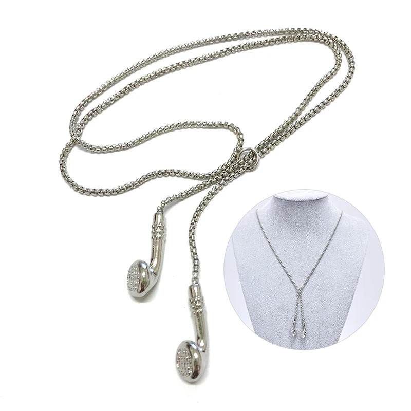 Ashion Jewelry мужское ожерелье хип-хоп Музыкальная подвеска в виде наушников ожерелья