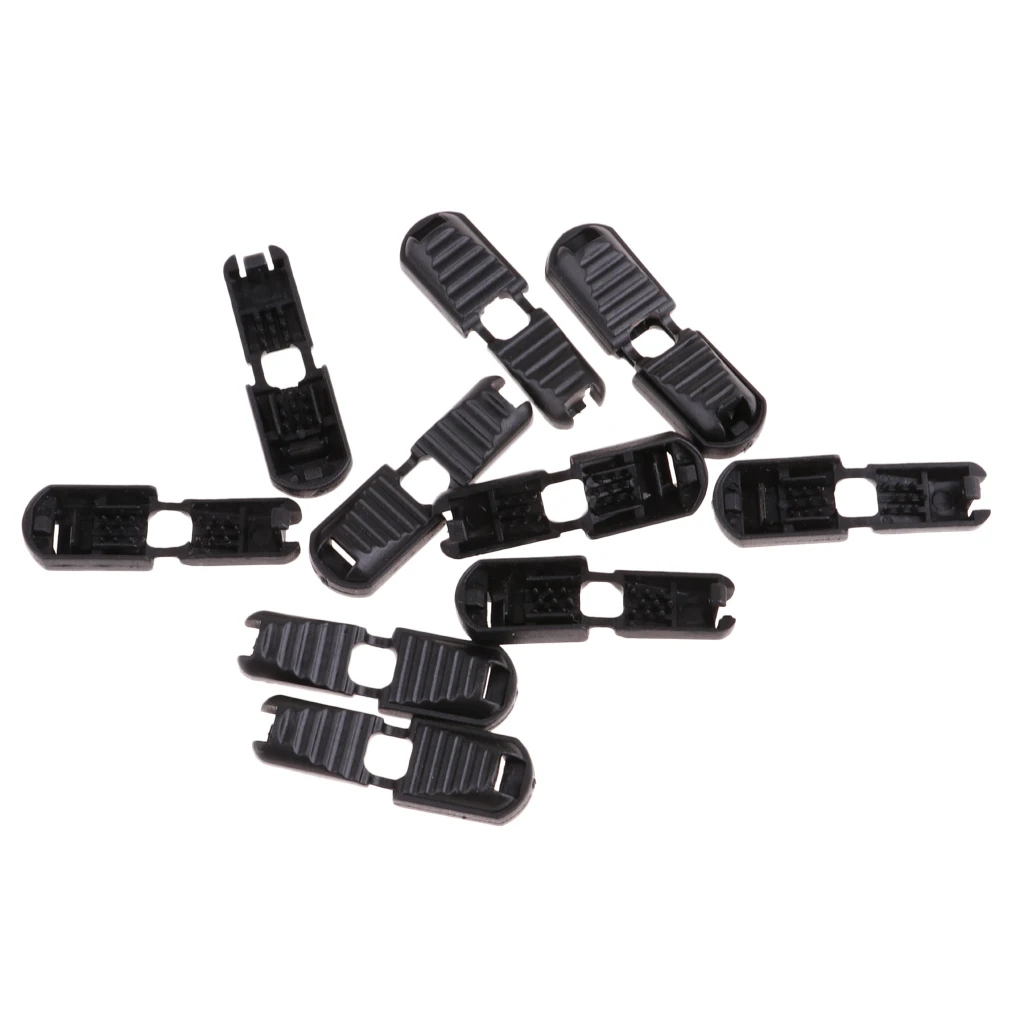 10x концы шнура на молнии для двух концов чтобы соответствовать 3 4 мм эластичный