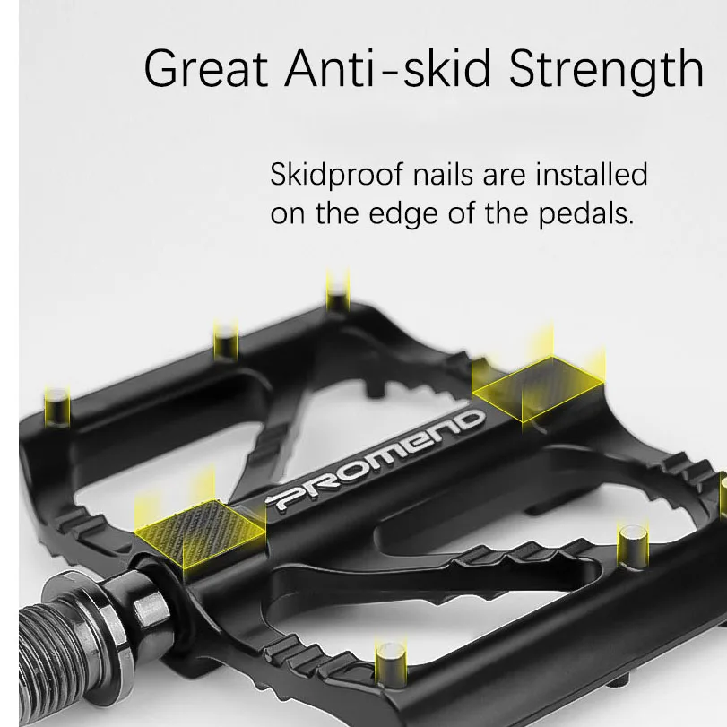 Педаль велосипедная Promend qrd2 3 подшипника Алюминиевый металлический корпус