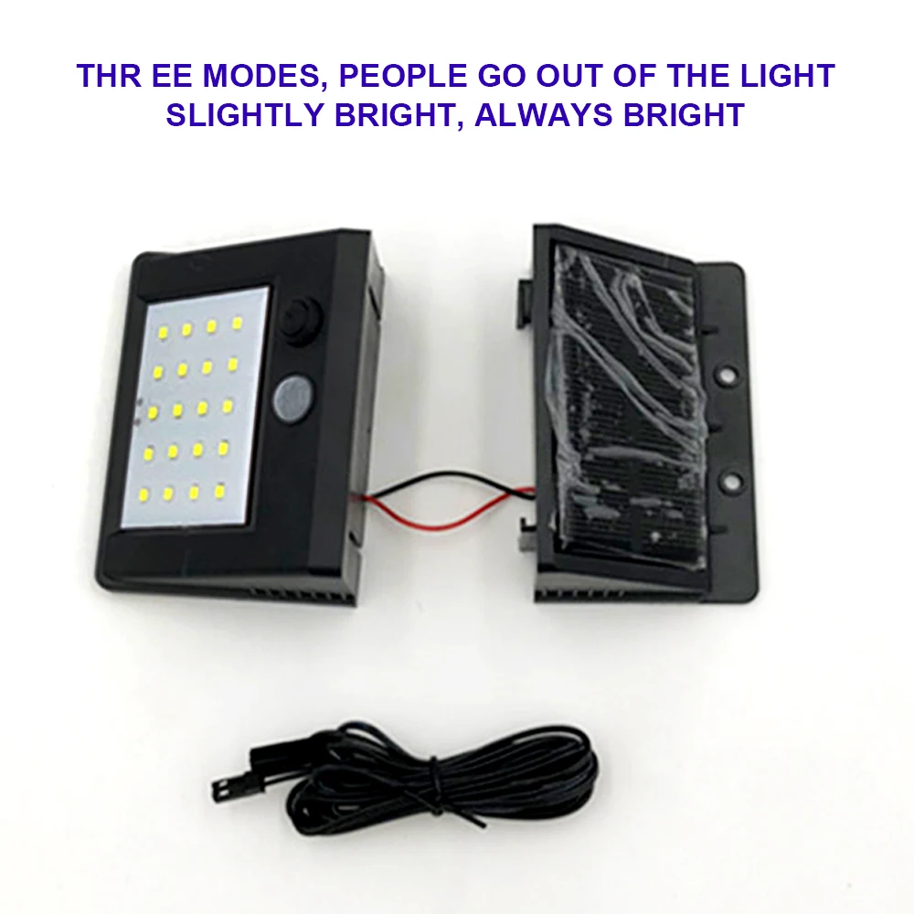 Настенный светильник на солнечной батарее 12/20/30 светодиодов водонепроницаемый