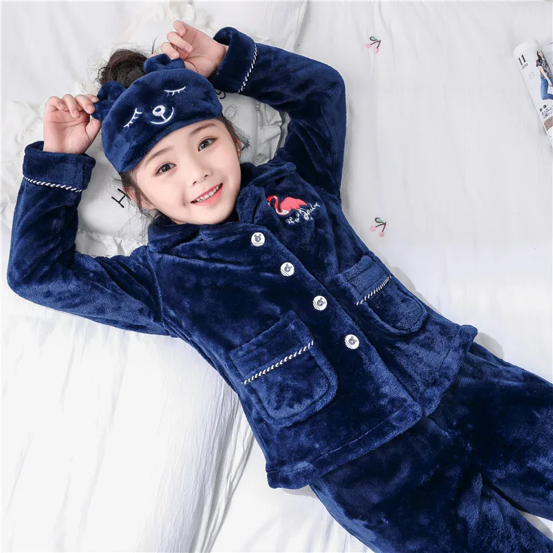 Детская Фланелевая пижама с фламинго мехом для маленьких мальчиков и девочек