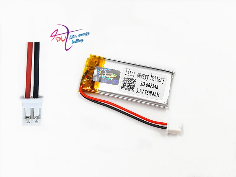 JST PH 2 0 мм pin 602248 3 7 V 560mAh батарея литий-полимерная LiPo перезаряжаемые ячейки li ion для