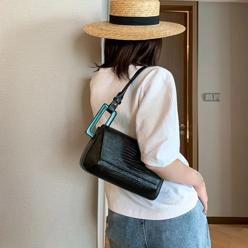 

Fashion Shoulder Bag Women Solid Color Office Small Baguette Bag Famous Brand PU Leather Crossbody Bags 2021 New Ladies Handbag