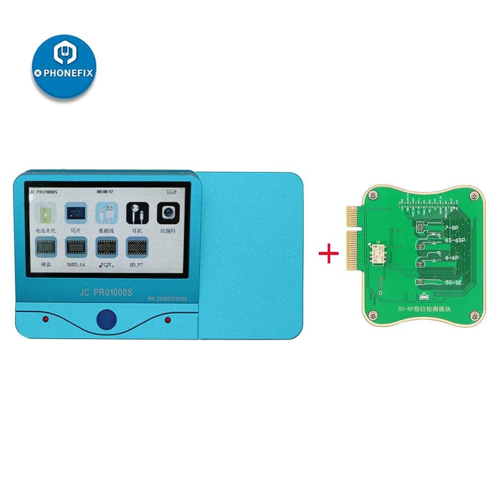 pro1000s jc fpt 1 fingerprint testing module for iphone 5s 8p fault detection fingerprint serial number read write programmer free global shipping