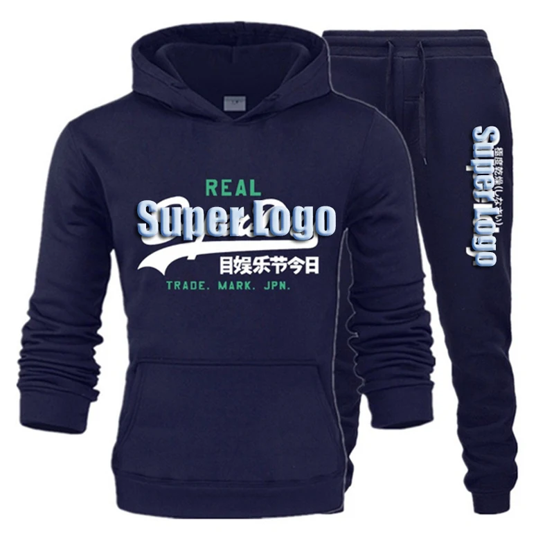 

Brand homme Two Pieces Sets hoodies Tracksuit Men/women Sportswear Gyms Fitness Training Hoodies Sweatshirts Joggers Sweatpants