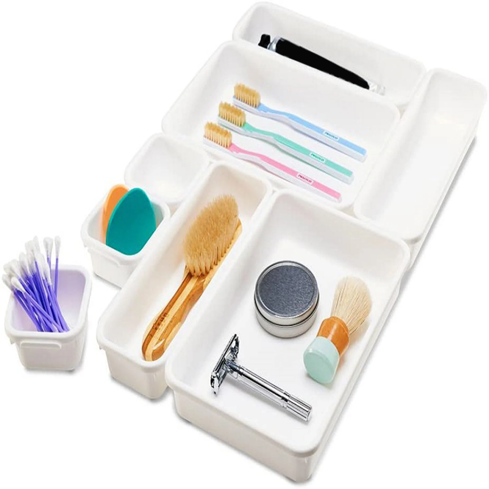 8 шт Многофункциональный стол выдвижные ящики для хранения Организатор лотки