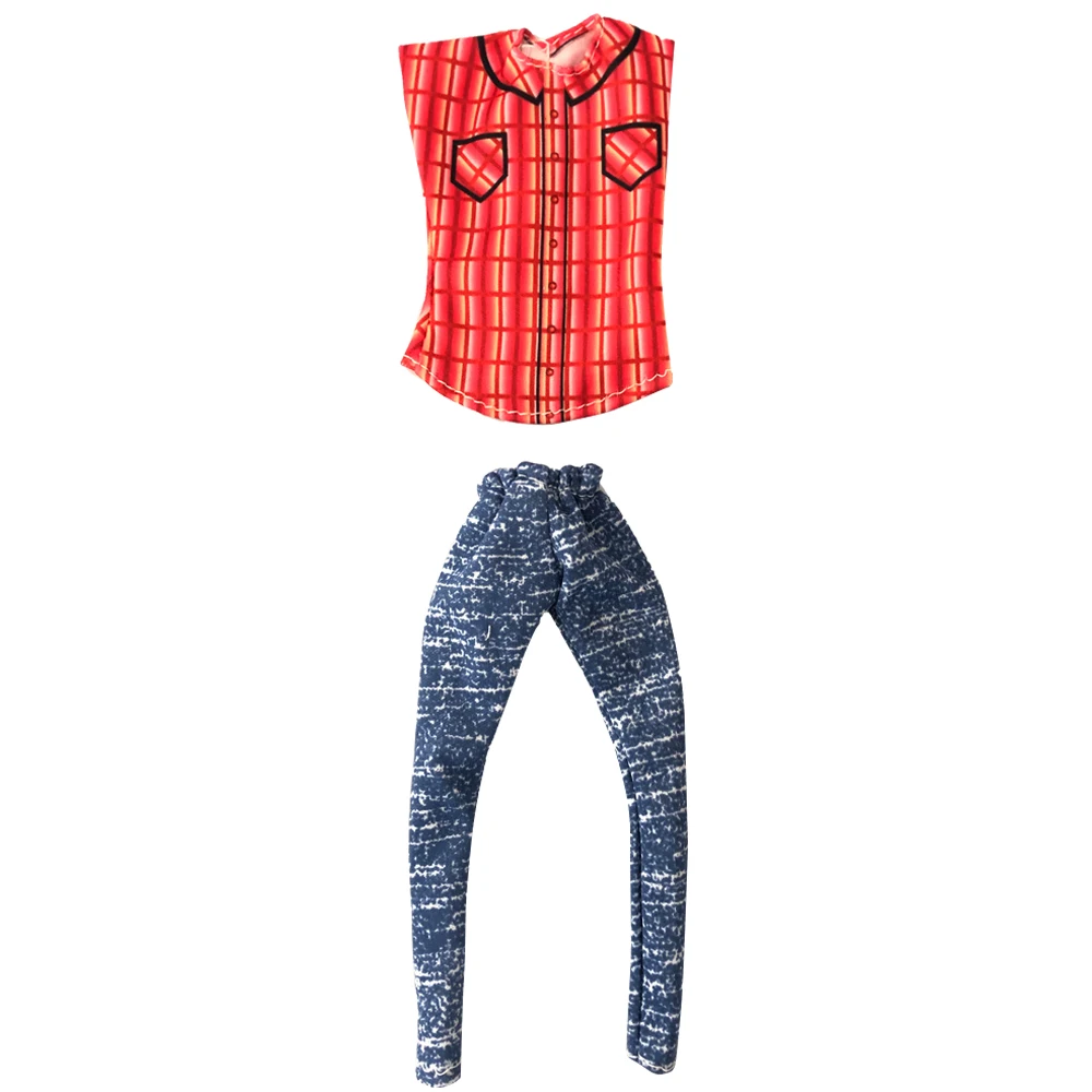 Одежда для куклы ручной работы NK 1 шт. повседневная одежда модная оранжевая