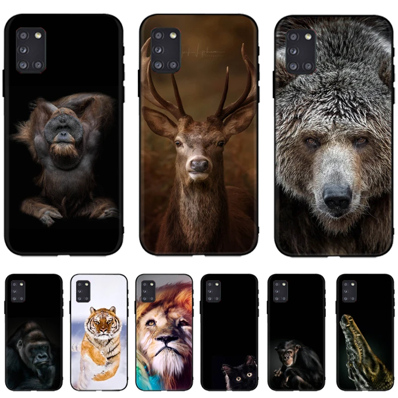 

Cute Animal Case For Samsung Galaxy A31 Phone Case Galaxy A31 Case Silicone Painting Soft TPU For Samsung A31 A 31 Case