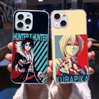 hunter x hunter phone case for iphone 13 12 11 pro max mini 6 6s 7 8 plus se2020 x xr xs shell iphone 13 pro max case anime capa
