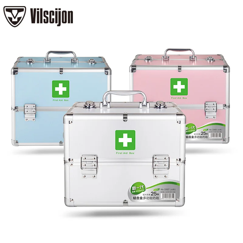 Семейный медицинский ящик из алюминиевого сплава многоуровневая медицинская