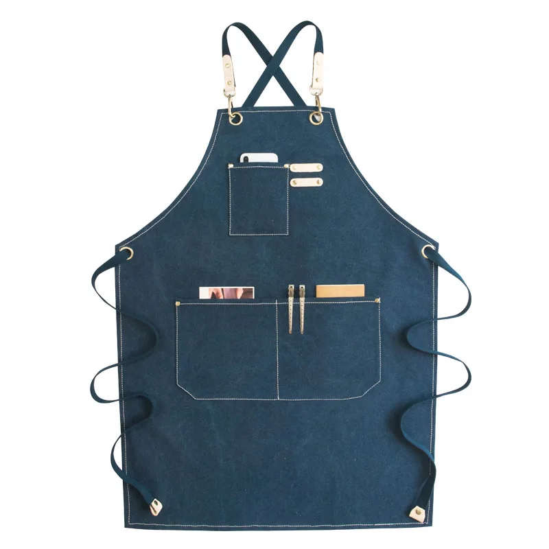

A014 New Canvas Apron Fashion Cooking Apron Kitchen Apron For Woman Men Chef Waiter Cafe Shop BBQ Hairdresser Tools Canvas Apron