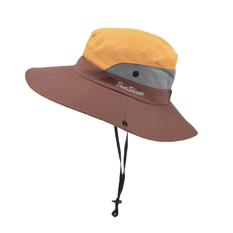 Новая Солнцезащитная шляпа для женщин уличная с хвостиком от солнца родителей и