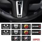 10 шт., универсальные наклейки для салона автомобиля Kia Sportage Rio 5 4 Cerato Ceed Morning Sorento