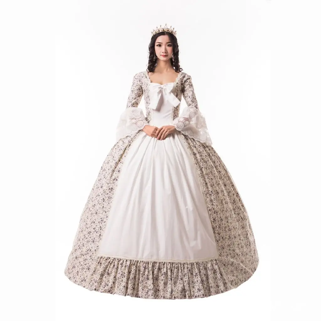 KEMAO Court Full Dress Party Dress Victorian Dress 18th Century Dress Victorian Ball Gown