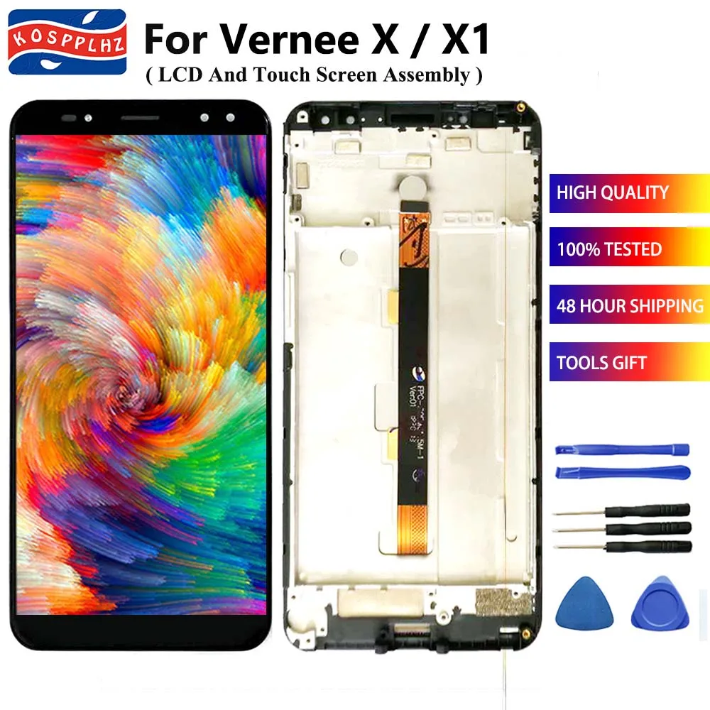 KOSPPLHZ 6 0 &quotоригинал для Vernee X / X1 ЖК-дисплей + 1080x2160 кодирующий преобразователь