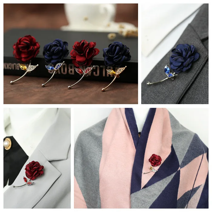 I Remiel модная женская брошь в виде цветка из ткани для художественного творчества