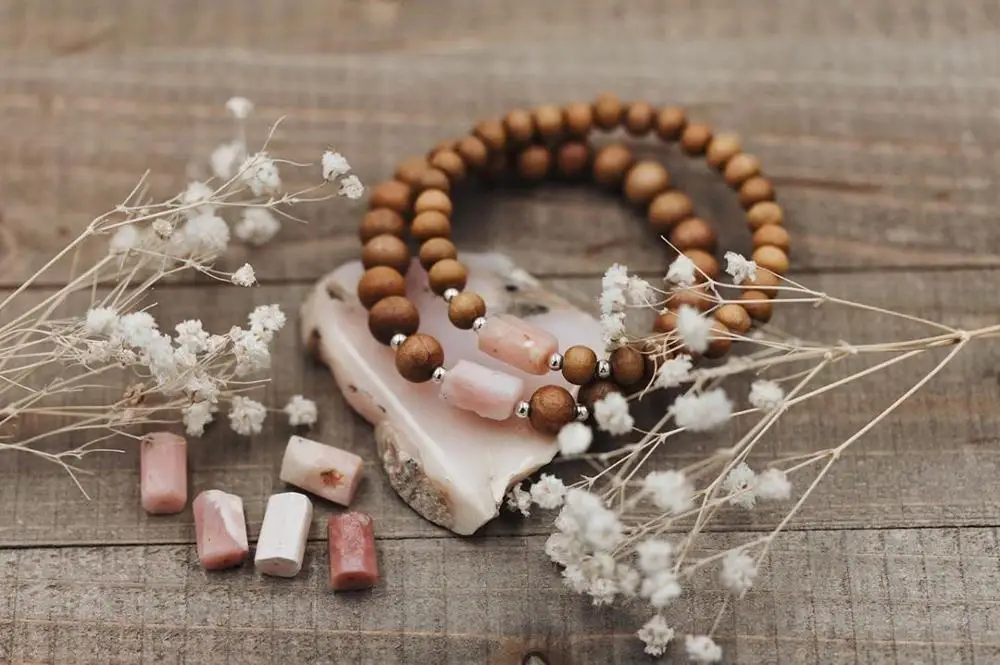 

Бусины из натурального розового опала, цитрина, кварца, 8 мм, 5 шт./лот