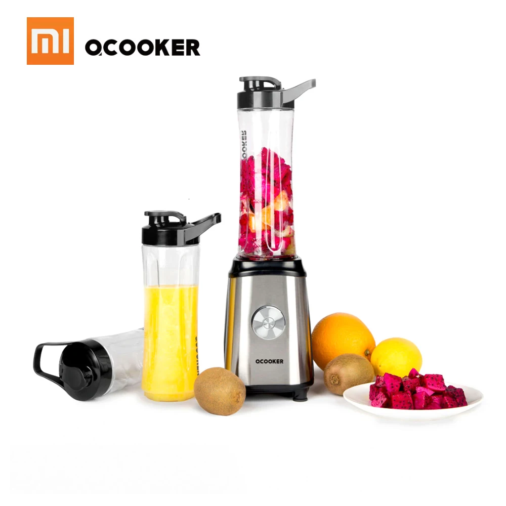 Xiaomi Ocooker Мобильная соковыжималка для детей, фруктов и овощей, машина для приготовления пищи, точечный переключатель, 304 нержавеющая сталь, 8 секунд, машина для супа