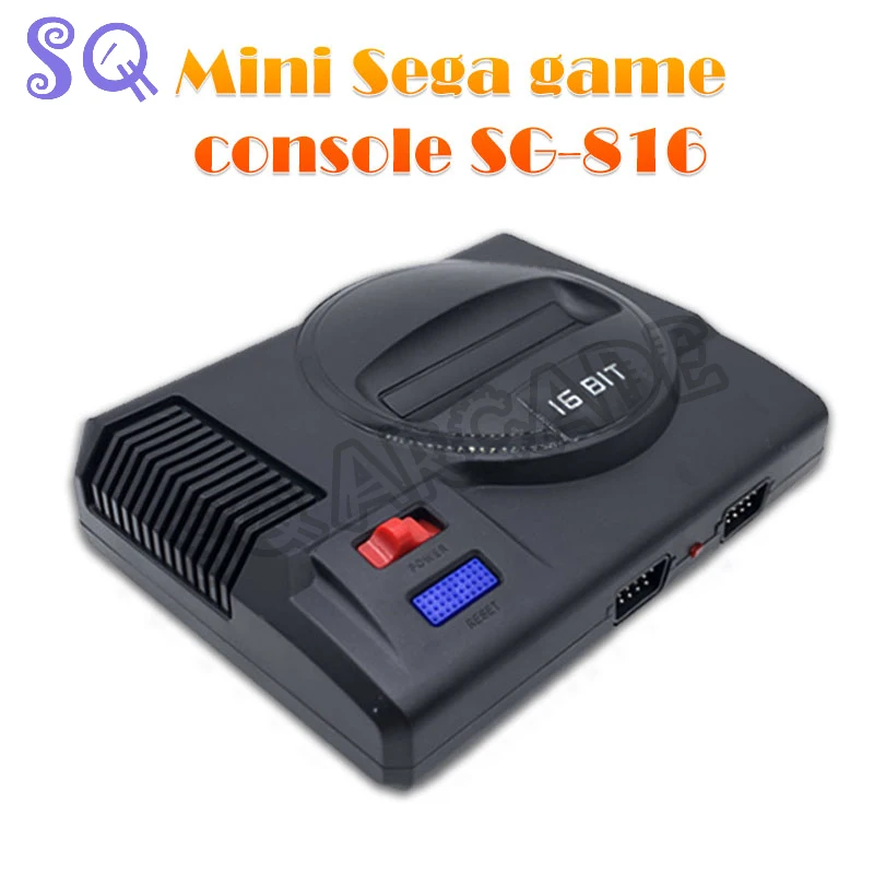 

SG816 Video Game Console 8Bit 16Bit Retro Mini TV Handheld Game Dual Players Built-in 605 Classic Games for Sega Mega Drive