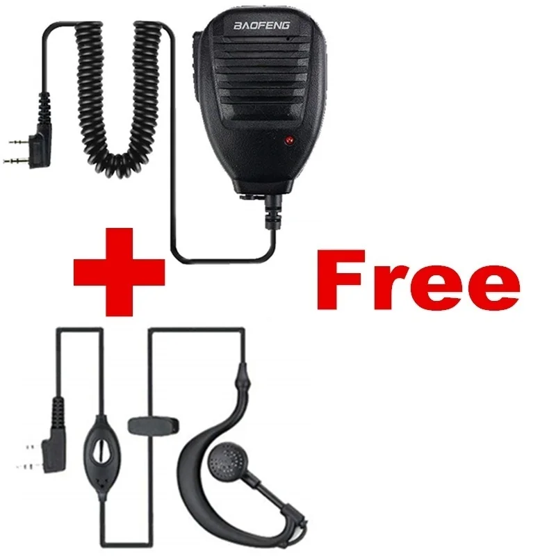 BaoFeng UV 5R Plus двухстороннее радио Walkie Talkie 5 Вт 128CH VHF UHF двухдиапазонный (Бесплатные