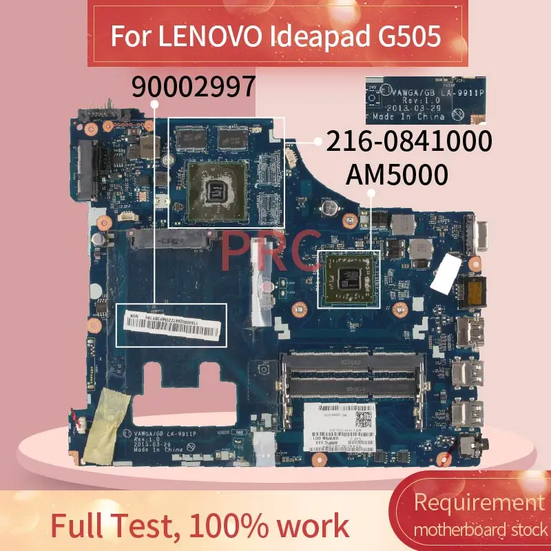 VAWGA/GB LA-9911P для LENOVO Ideapad G505 A4 материнская плата ноутбука 90002997 216-0841000 DDR3 Материнская |