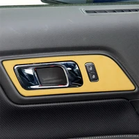 car interior decoration sticker suede door inner panel for ford mustang