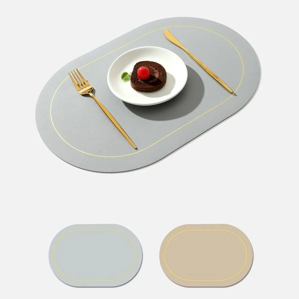 

Table Mat Leather Western Food Mat PVC Oil Proof Table Mat Hotel Household Dining Plate Mat Dining Mat Is Suitable ForMostPlaces