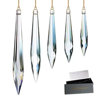 goldenhaitai chandelier crystal lcicle drop prism diy accessories hanging pendant for window home decor rainbow maker set