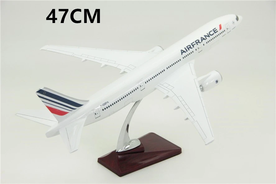 47 см самолет Boeing B777 Air Франция Самолет Авиакомпания Модель литья под давлением пластиковая Смола самолет для коллекционных