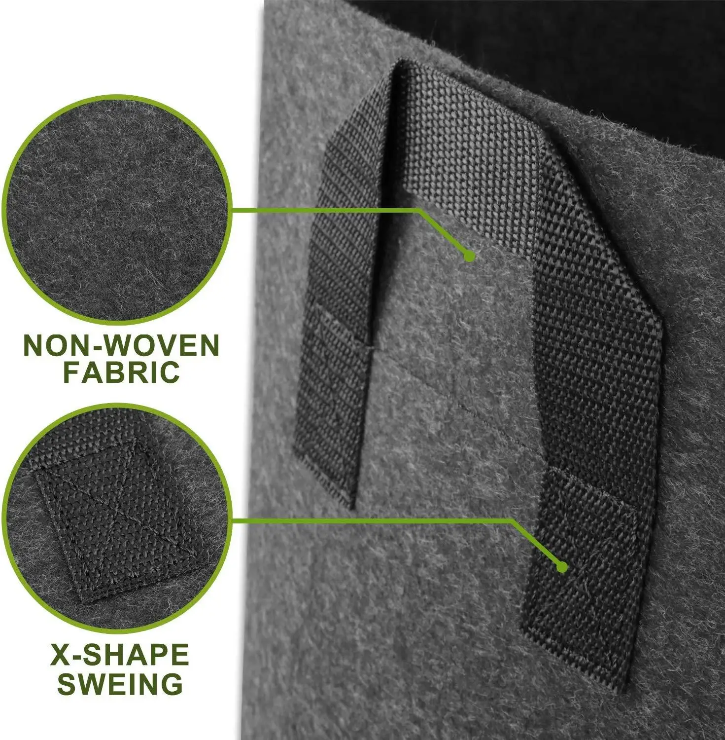 Мешки для выращивания 10 галлонов прочные горшки из нетканого материала растений