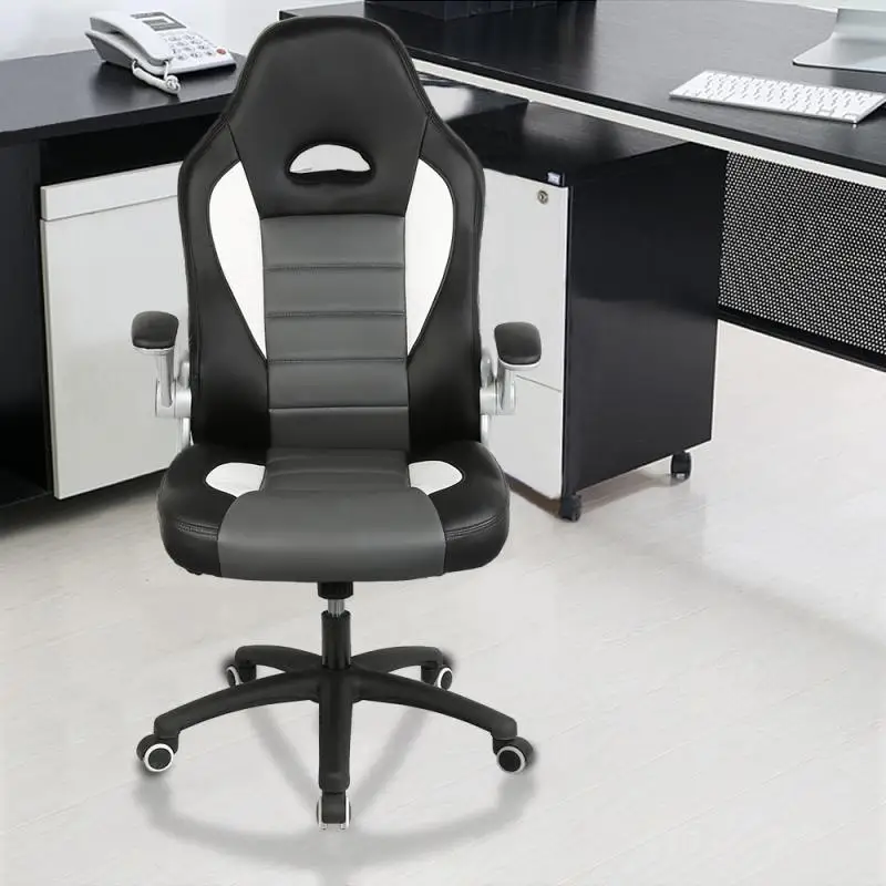 

Overseas Stock!!! 1pc Office Chairs High Back Chair Height Adjustable Armchair Computer Chair Living Room Furniture HWC