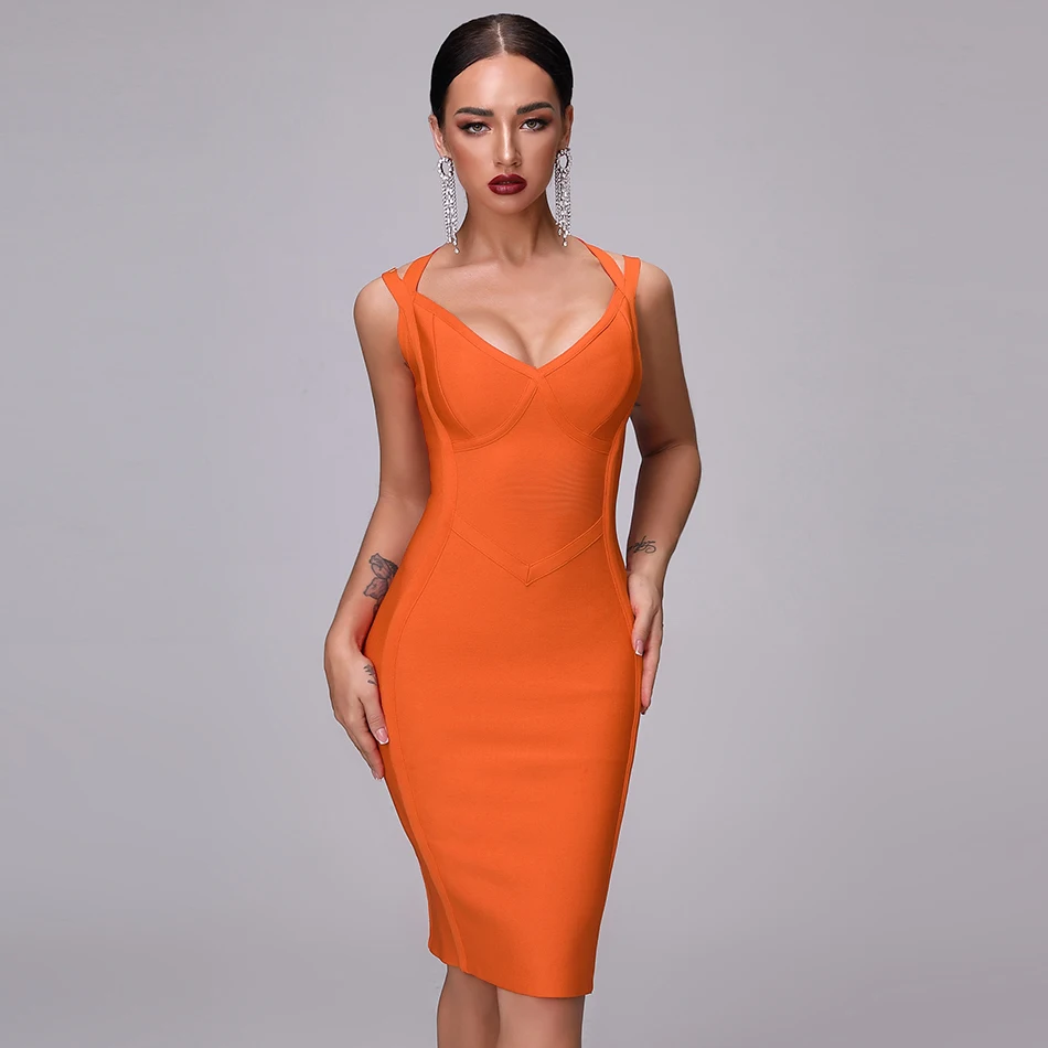 Женское обтягивающее платье белое красное платье-футляр с V-образным вырезом для