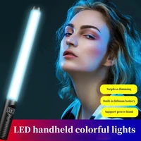 rgb handheld led light wand colorful photography lighting stick 9 modes rechargeable photo studio fill lamp for youtube video