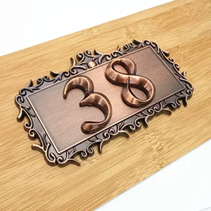 Дверной номер, АБС-пластик, индивидуальные дверные таблички для домашних ворот, гостиничного номера, персонализированные наклейки для номера дома