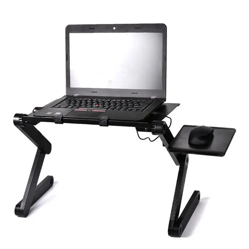 

Big Fan Computer Stand 42*26 CM Portable Adjustable Foldable Laptop Holder Notebook Desks Lap PC Folding Desk Table Vented Stand