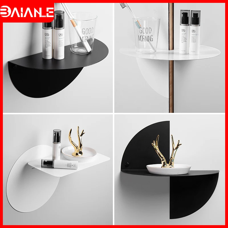 

Полка для ванной комнаты, угловая полка из нержавеющей стали черного цвета, настенный органайзер для спальни, гостиной, книг, поделок