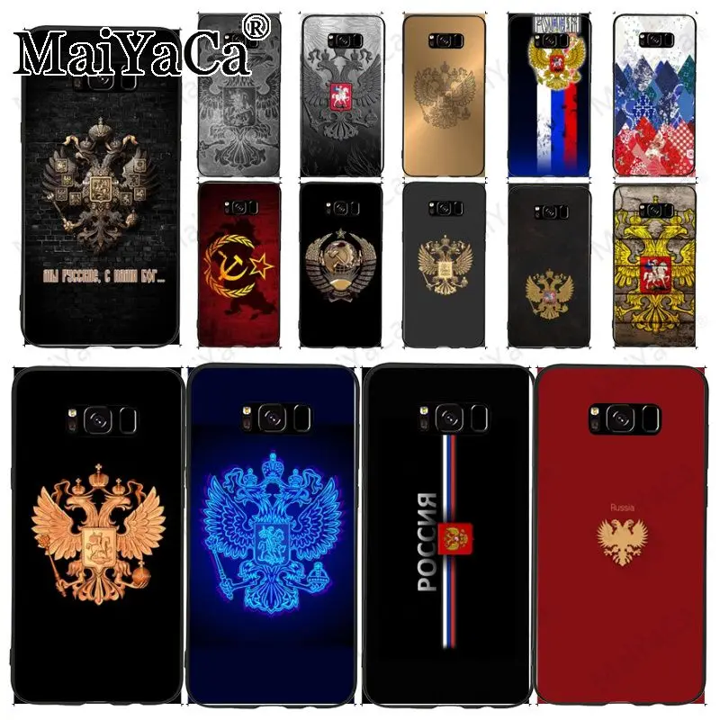 Флаг России эмблема Мягкий силиконовый чехол для задней панели мобильного