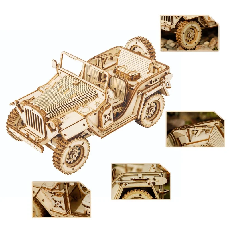 

New Truck Steam Train 3D Wooden Puzzle Car Model DIY Aircraft Handmade Adult Train Assembly Kids Assembled Toy Truck Steam Train