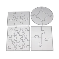 rectangle round puzzle scrapbooking diy birthday embossing mould card paper die stencils punch metal cuts dies cutting