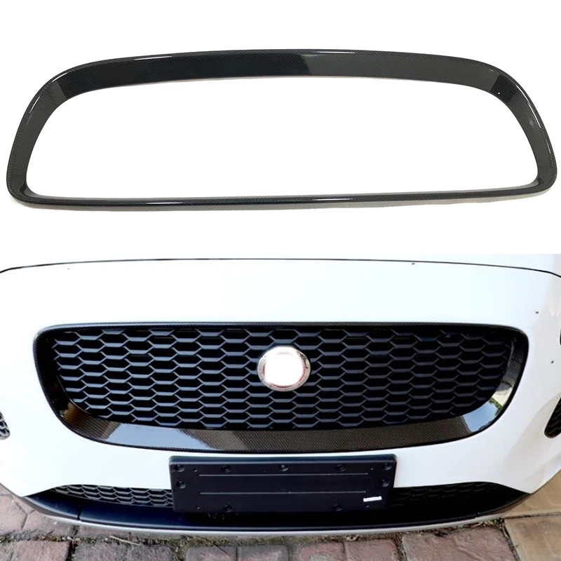 

For Jaguar E-Pace 2017-2020 ABS Front Grills Grille Cover Cap Trim Frame Exterior Decoration