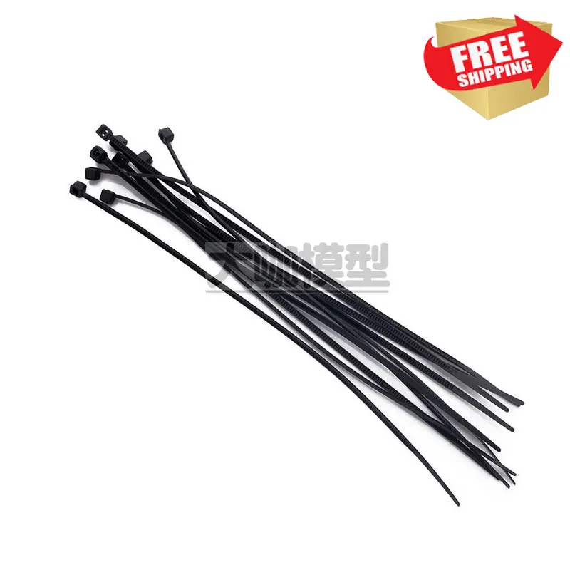 Запчасти для RC нейлоновый самозапирающийся кабель галстук черный и белый 10 шт. |