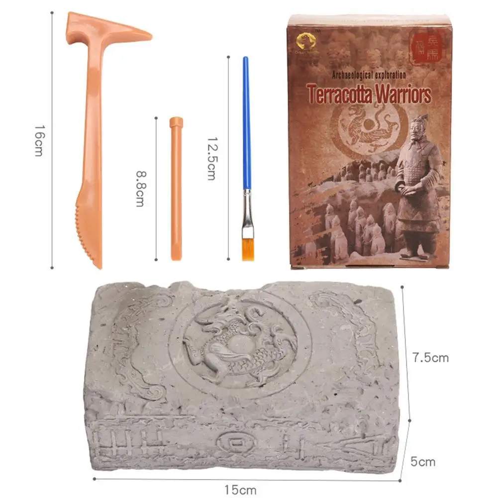 

Terracotta Warriors Figurine 4.4IN Terracotta Warriors Statue Magnet Gift China Antique Imitation Soldier China