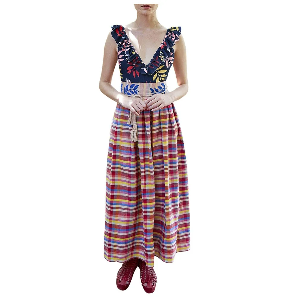 Цельное женское сексуальное бикини с глубоким v образным вырезом и оборками