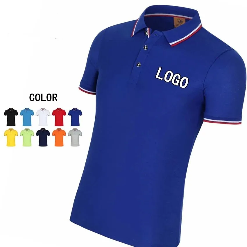 

H2 summer short sleeve polo shirt top brand men's fashion cotton short sleeve polo shirt solid color jerseys T-shirt