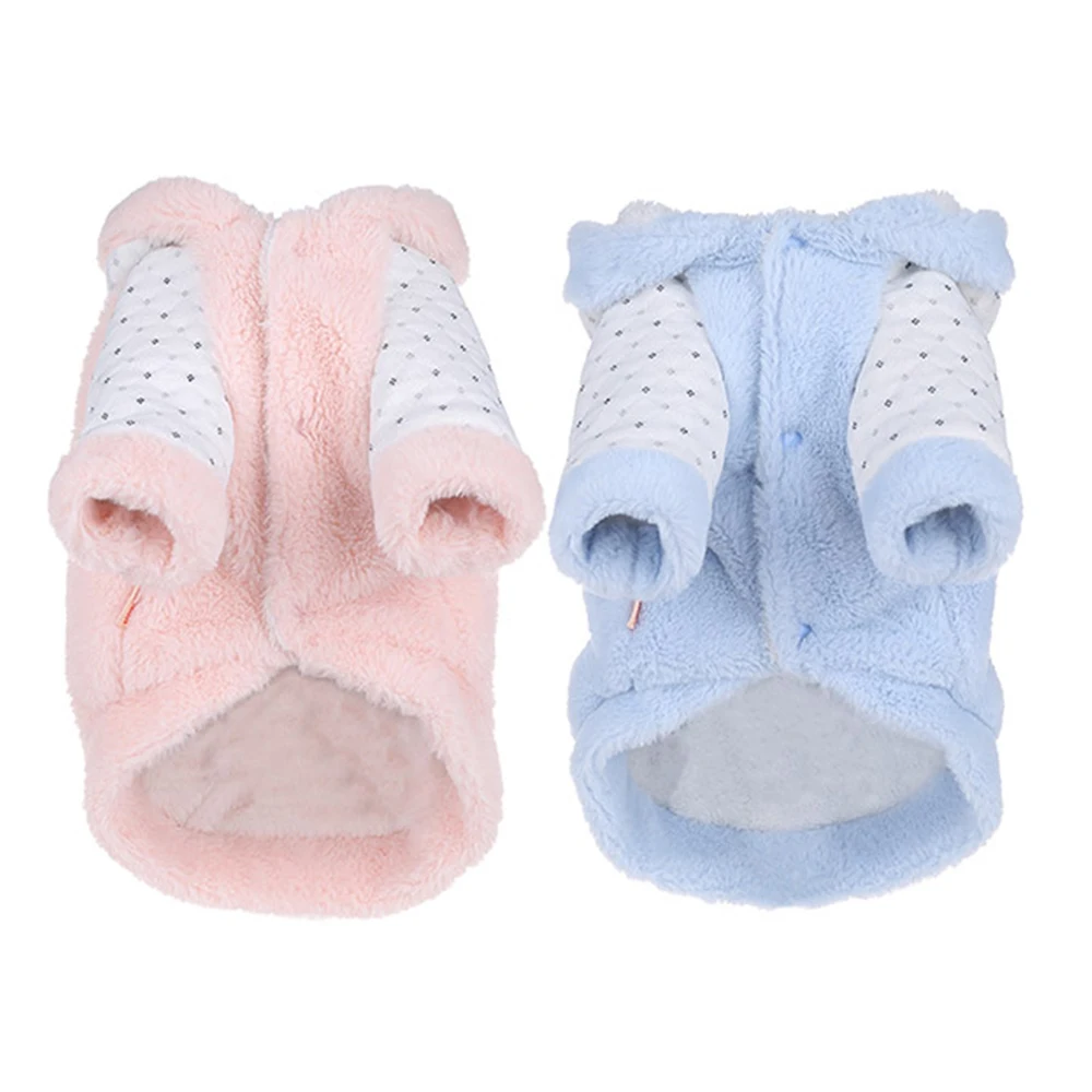 Hoopet Pet Puppy милая очаровательная собачка пальто куртка теплый флис осень/зима