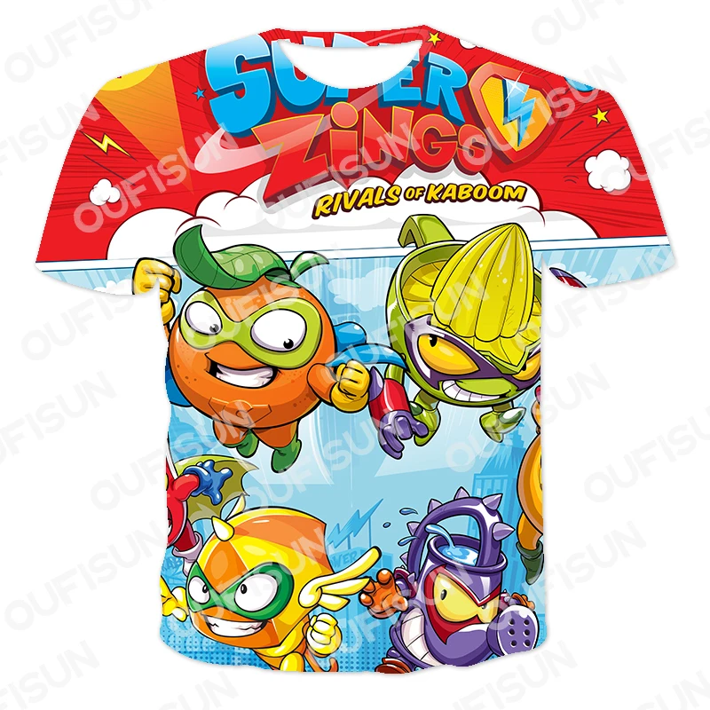 

2021 Super Zings Tshirt For Teens 3D Anime Printing Tshirts Clothes New Harajuku Style Classic T-shirt Boys And Girls Clothing