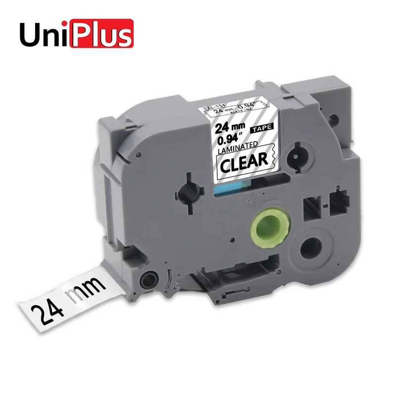 UniPlus 24 мм ленты для этикеток Φ tze151 tz151 совместимы с Brother принтер наклейка