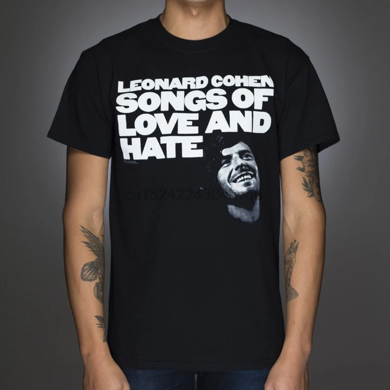 Официальная футболка с изображением Леонарда Коэна песни любви и Hate новая