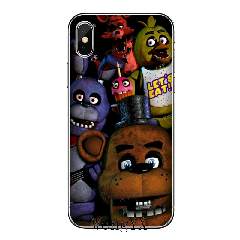 SFM с рисунком персонажей из игры пять ночей в Фредди аниматроники аниме чехол для