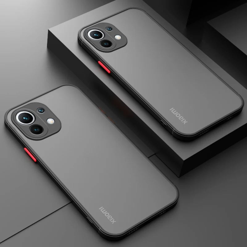 Противоударный матовый чехол для Xiaomi Mi 11 Lite прозрачный защиты объектива 12 11T 9S 9T 10S
